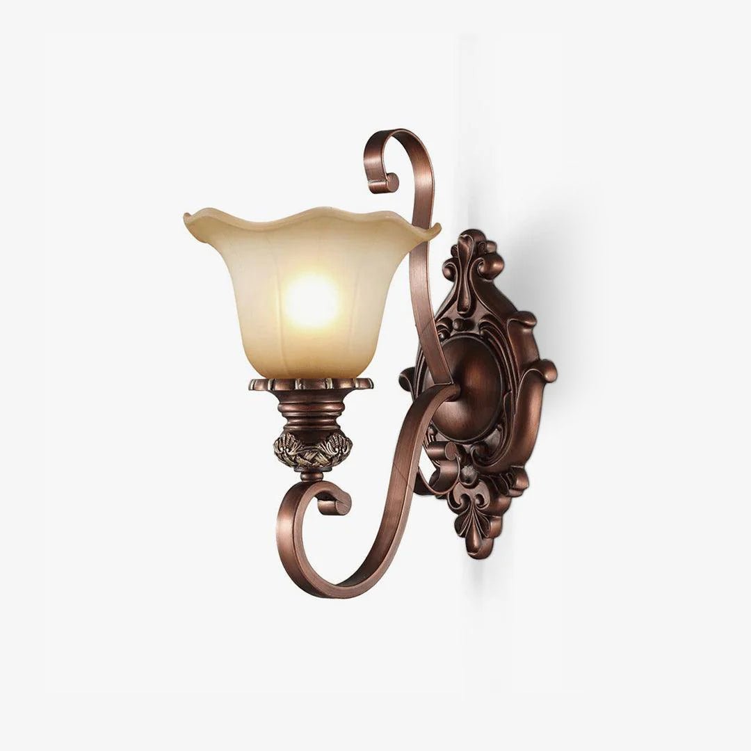 Rhodenella Glass Wall Light-Moonnatur