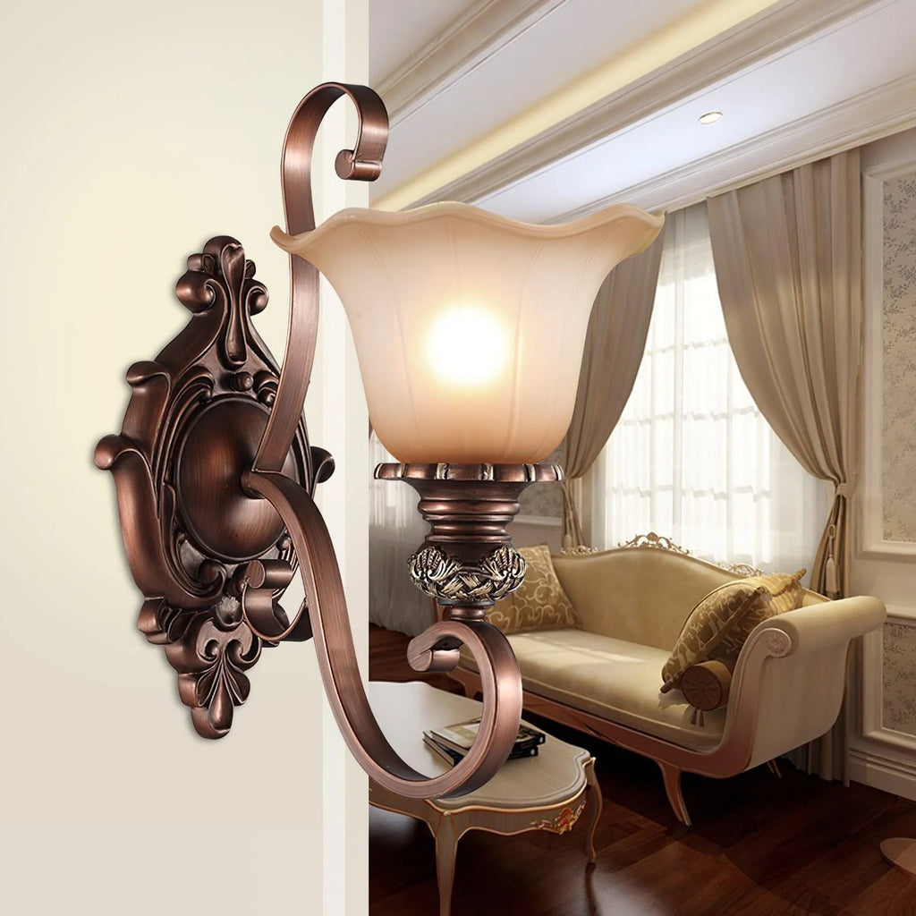 Rhodenella Glass Wall Light-Moonnatur