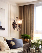 Rhodenella Glass Wall Light-Moonnatur