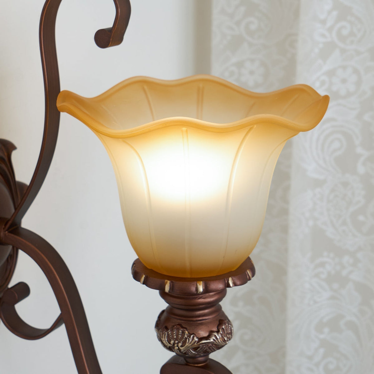 Rhodenella Glass Wall Light-Moonnatur