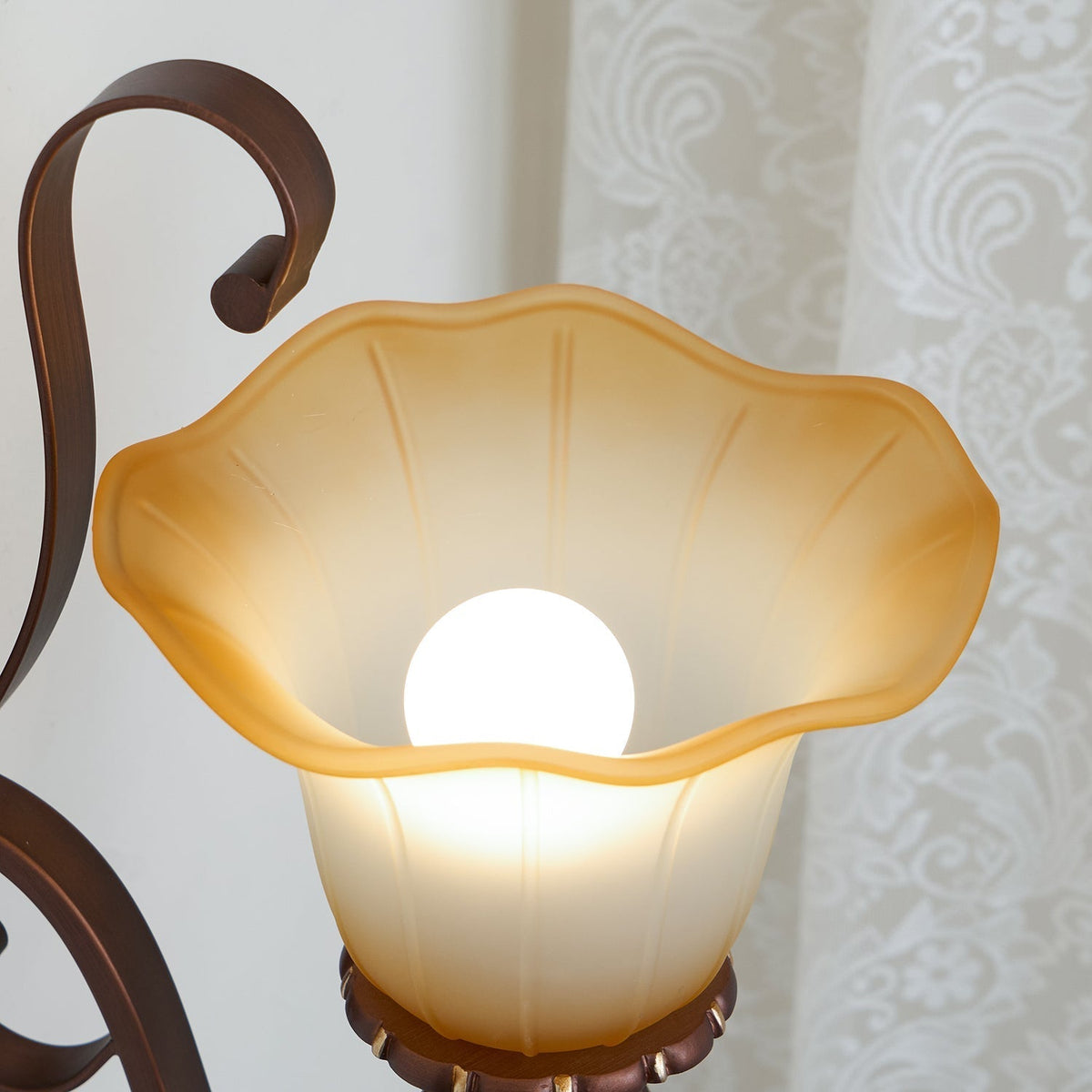 Rhodenella Glass Wall Light-Moonnatur