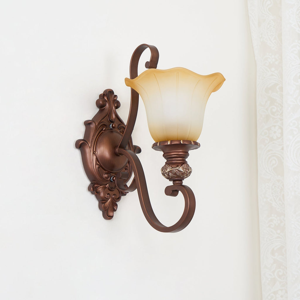 Rhodenella Glass Wall Light-Moonnatur