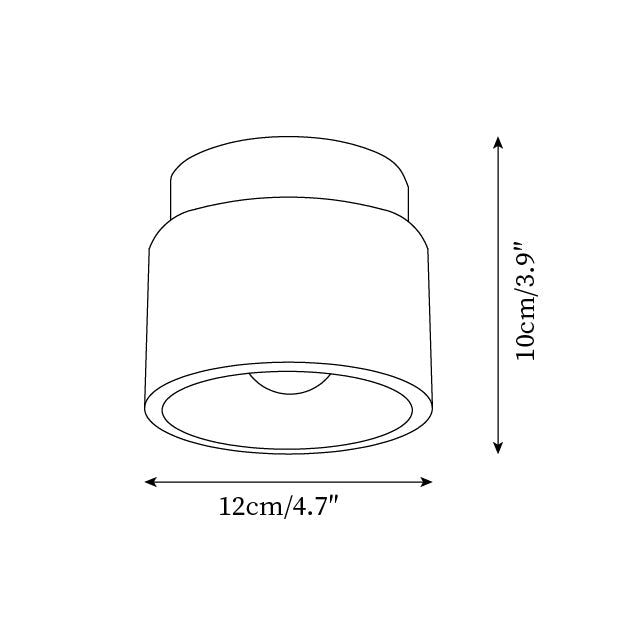 Larenlark Travertine Ceiling Light-Moonnatur