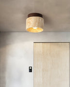 Larenlark Travertine Ceiling Light-Moonnatur