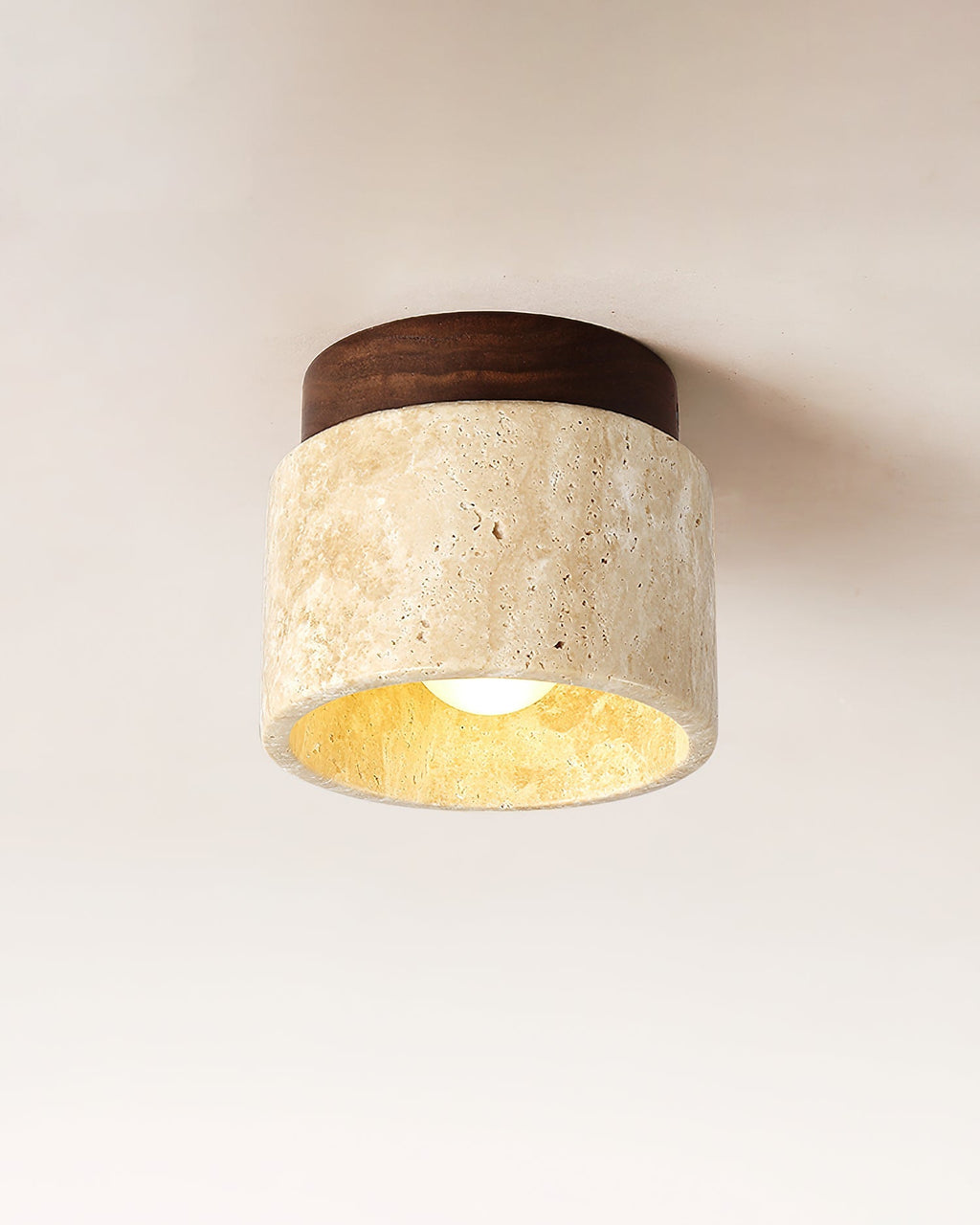 Larenlark Travertine Ceiling Light-Moonnatur