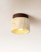 Larenlark Travertine Ceiling Light-Moonnatur