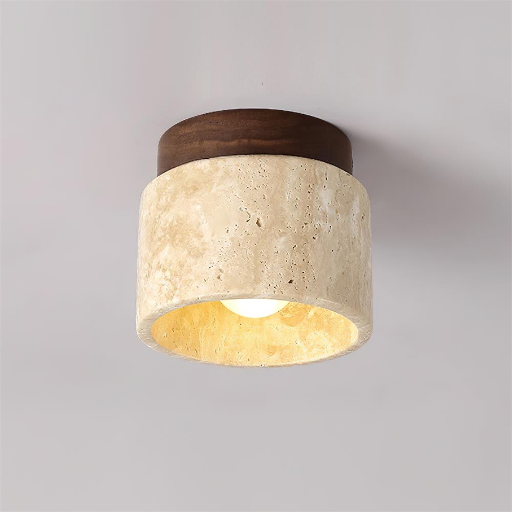 Larenlark Travertine Ceiling Light-Moonnatur