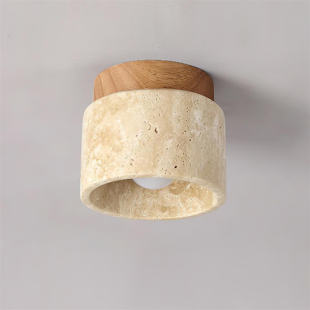 Larenlark Travertine Ceiling Light-Moonnatur