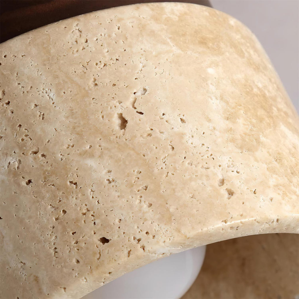 Larenlark Travertine Ceiling Light-Moonnatur