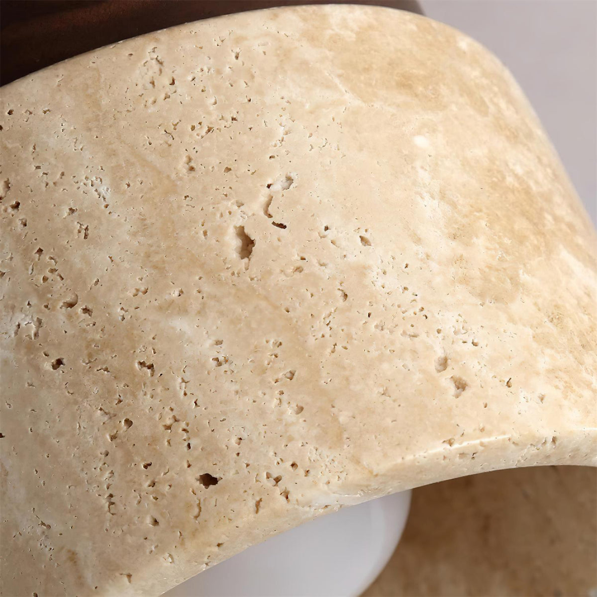 Larenlark Travertine Ceiling Light-Moonnatur