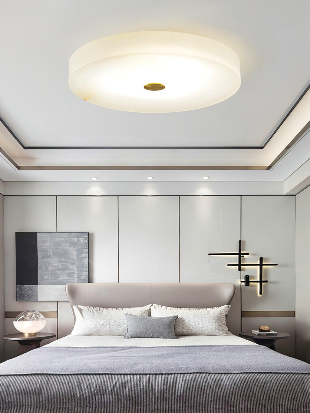 Ferrowara Alabaster Ceiling Light-Moonnatur