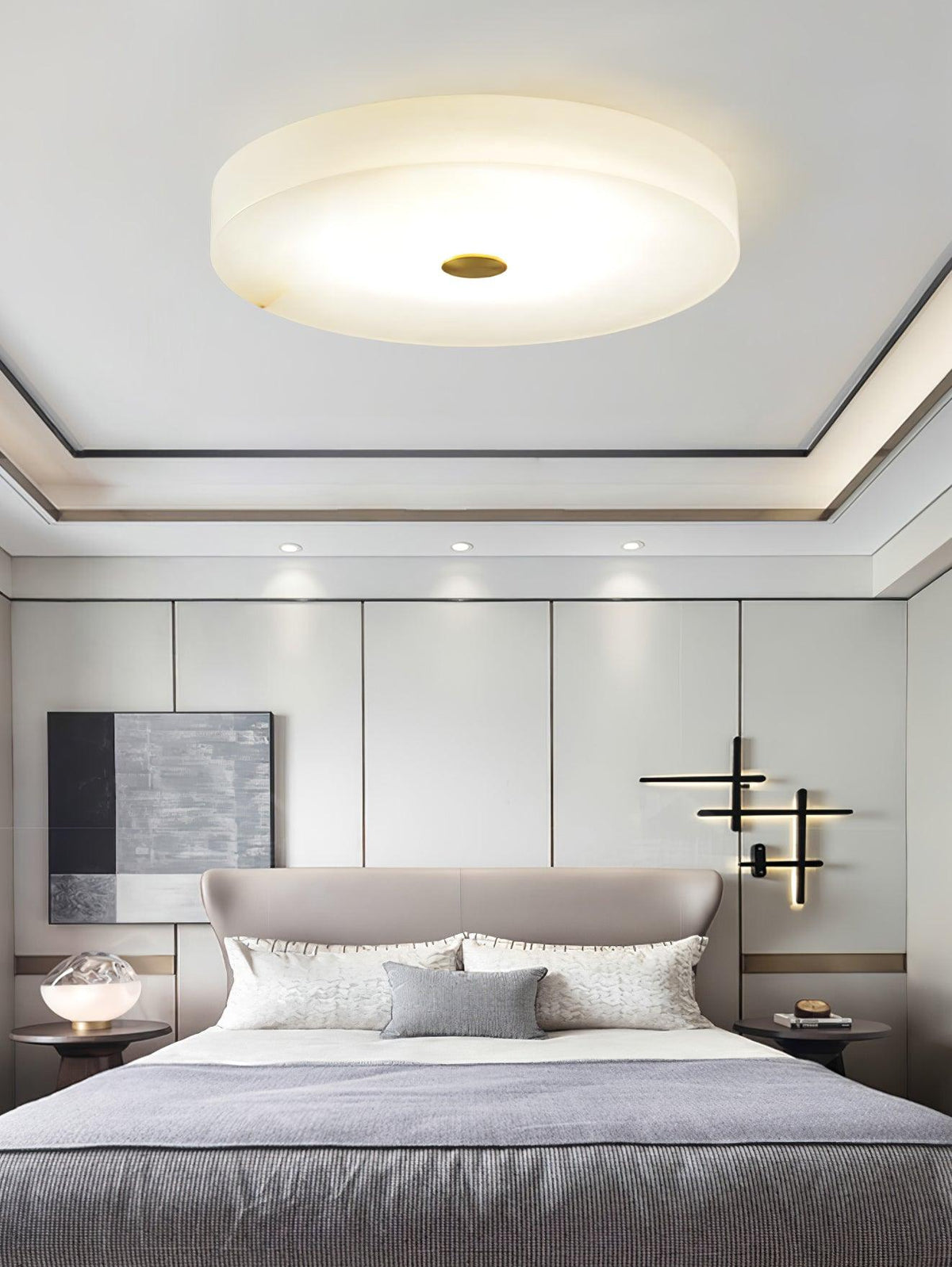 Ferrowara Alabaster Ceiling Light-Moonnatur