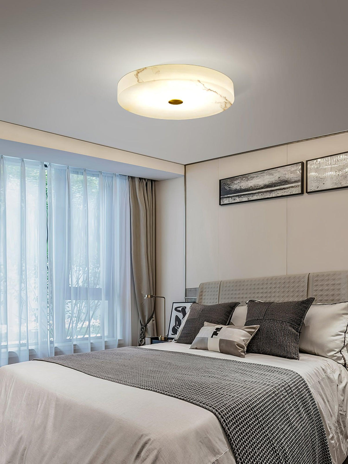 Ferrowara Alabaster Ceiling Light-Moonnatur