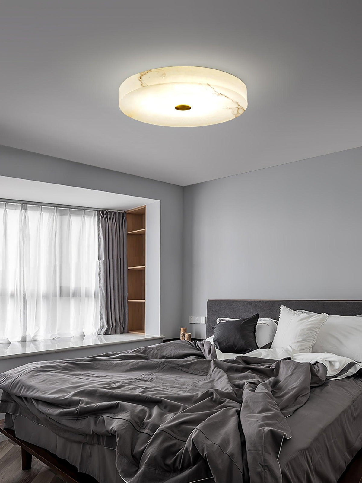Ferrowara Alabaster Ceiling Light-Moonnatur