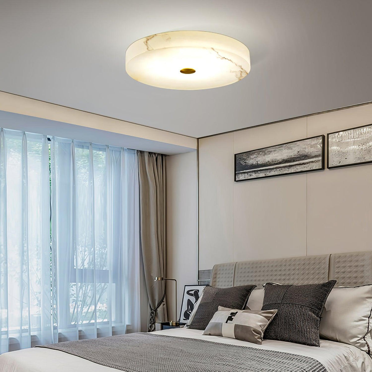 Ferrowara Alabaster Ceiling Light-Moonnatur