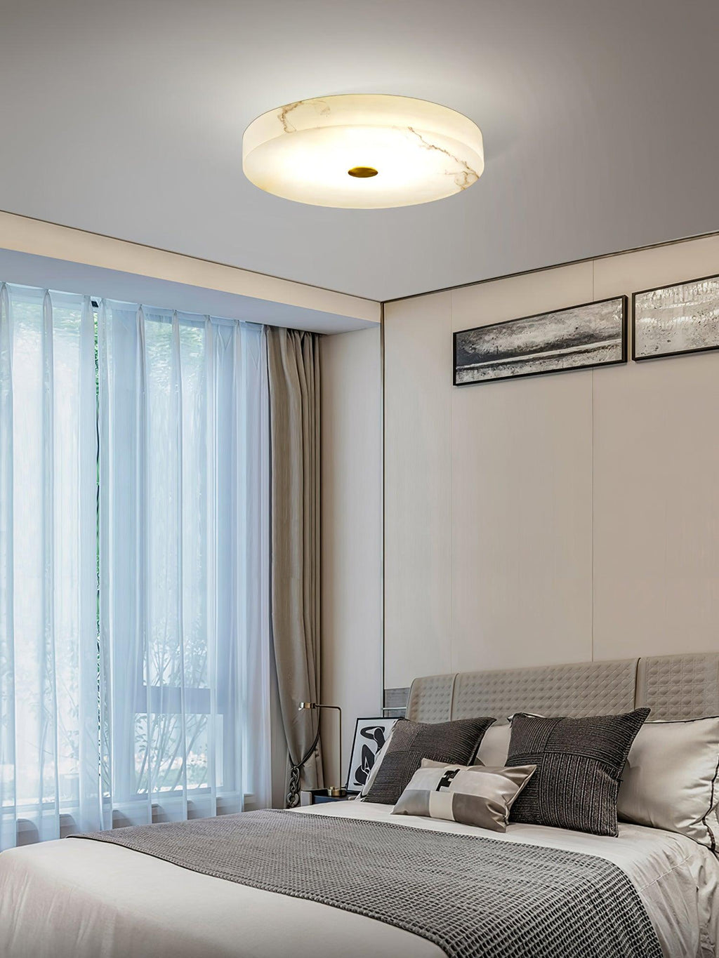 Ferrowara Alabaster Ceiling Light-Moonnatur