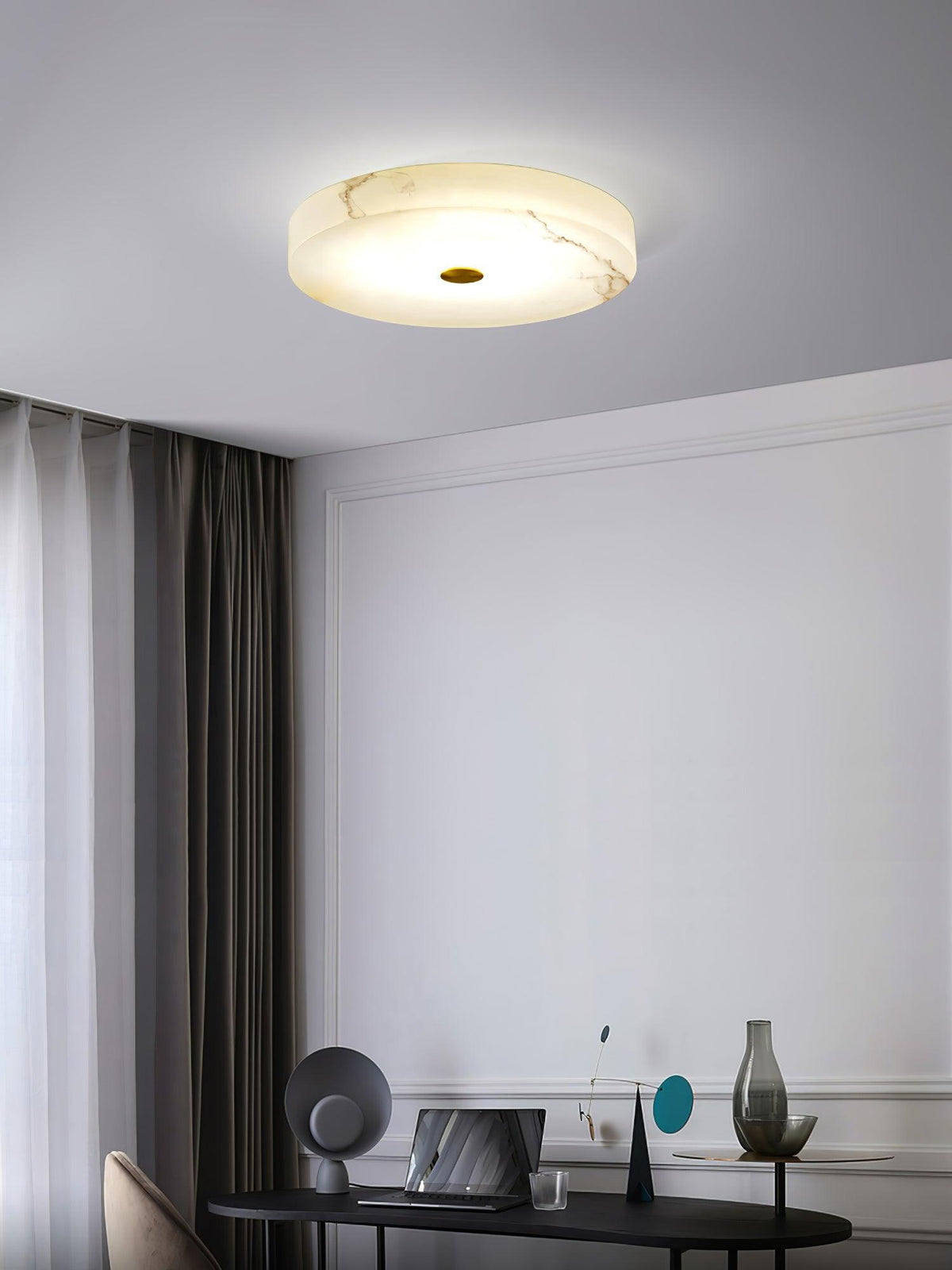 Ferrowara Alabaster Ceiling Light-Moonnatur