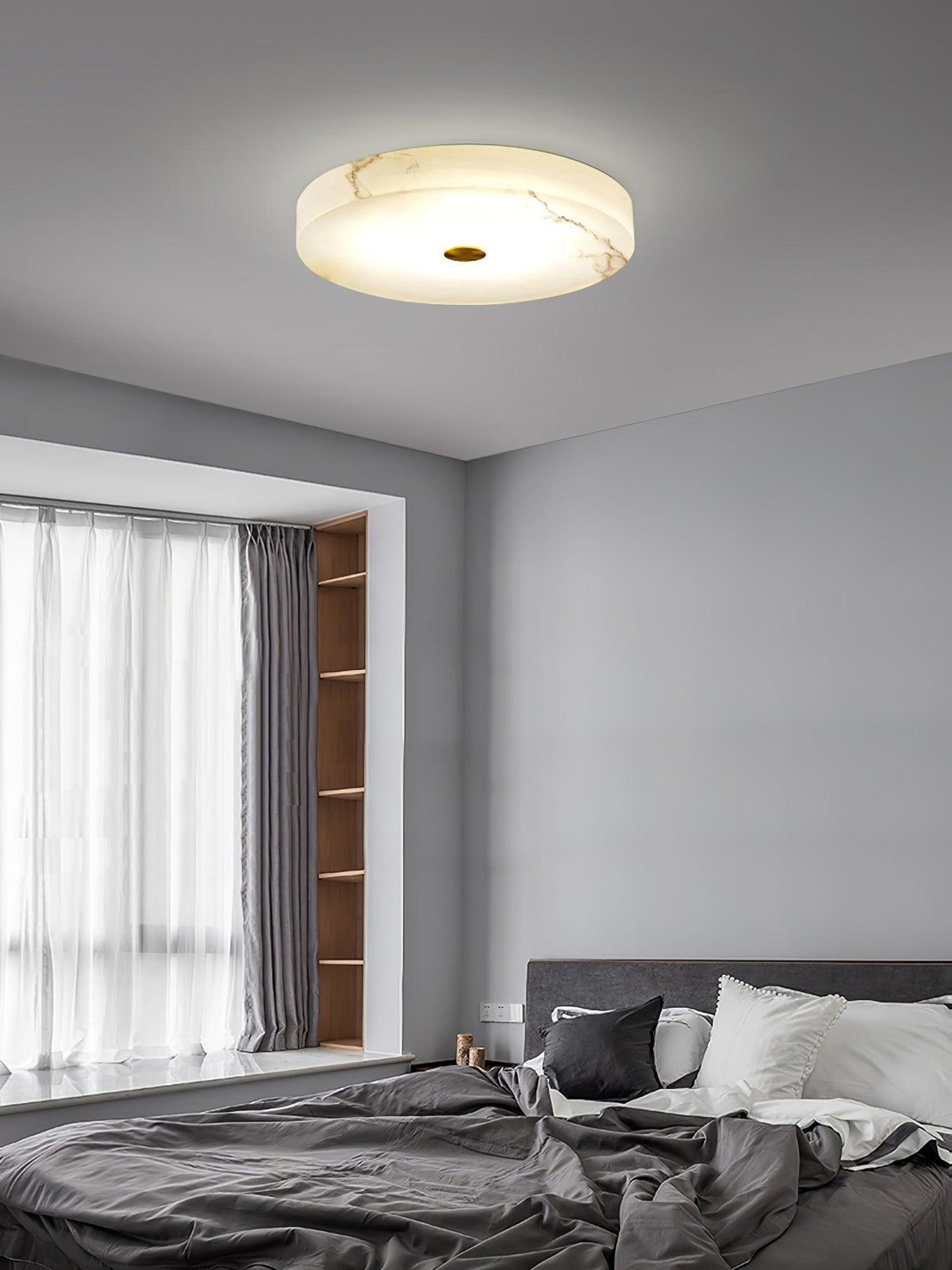 Ferrowara Alabaster Ceiling Light-Moonnatur