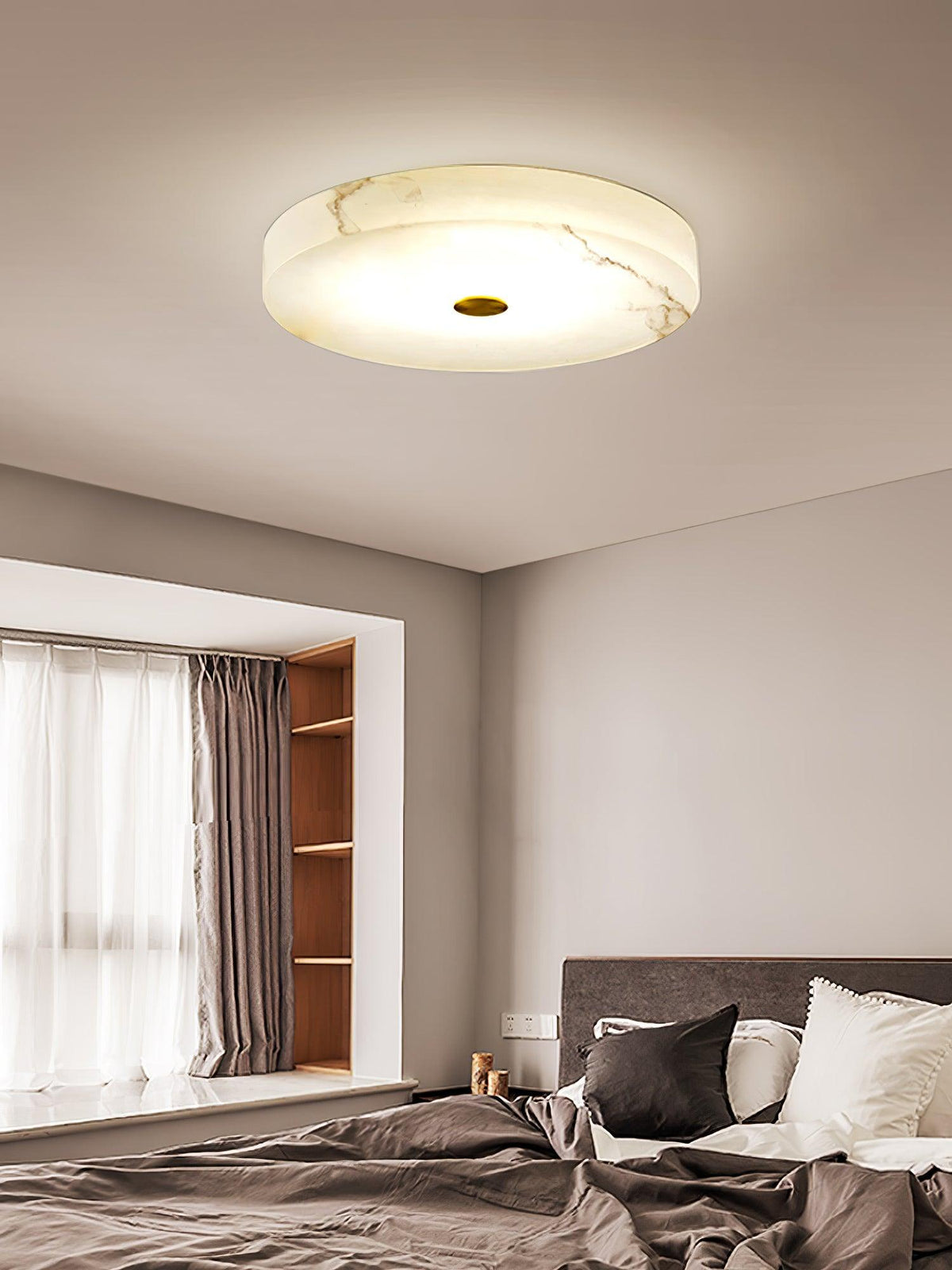 Ferrowara Alabaster Ceiling Light-Moonnatur