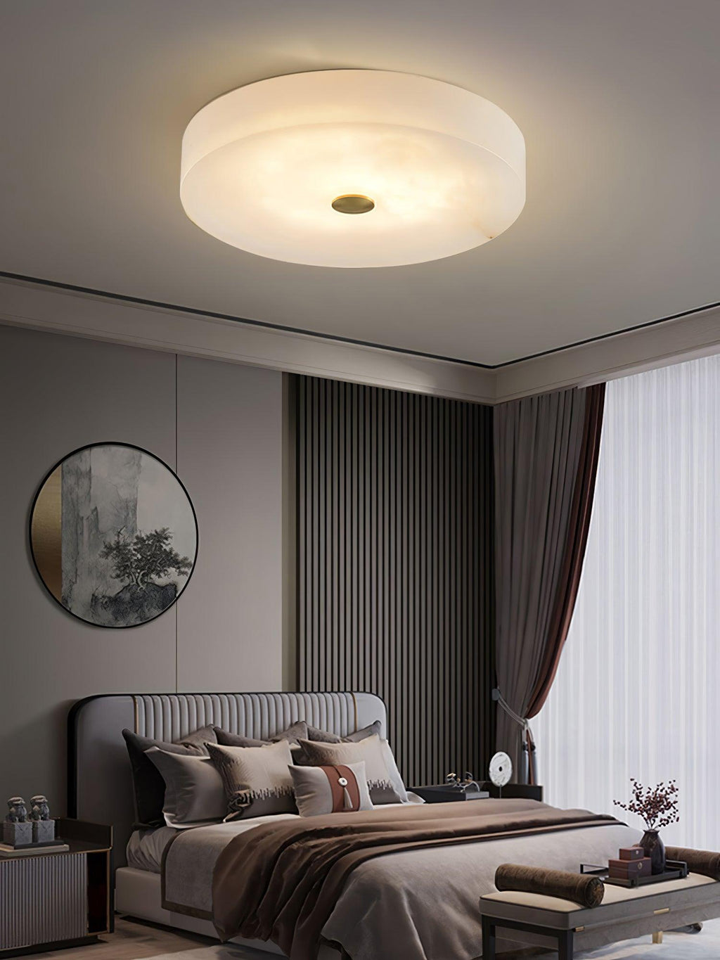 Ferrowara Alabaster Ceiling Light-Moonnatur