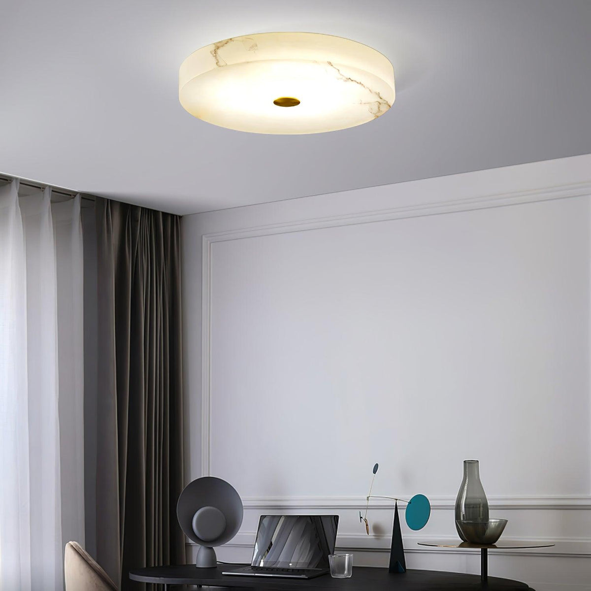 Ferrowara Alabaster Ceiling Light-Moonnatur