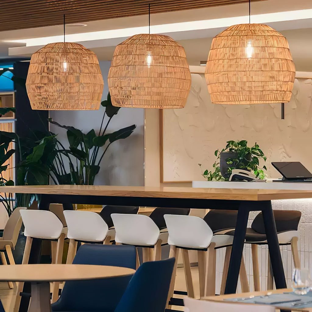 Terelle Rattan Pendant Light-Moonnatur