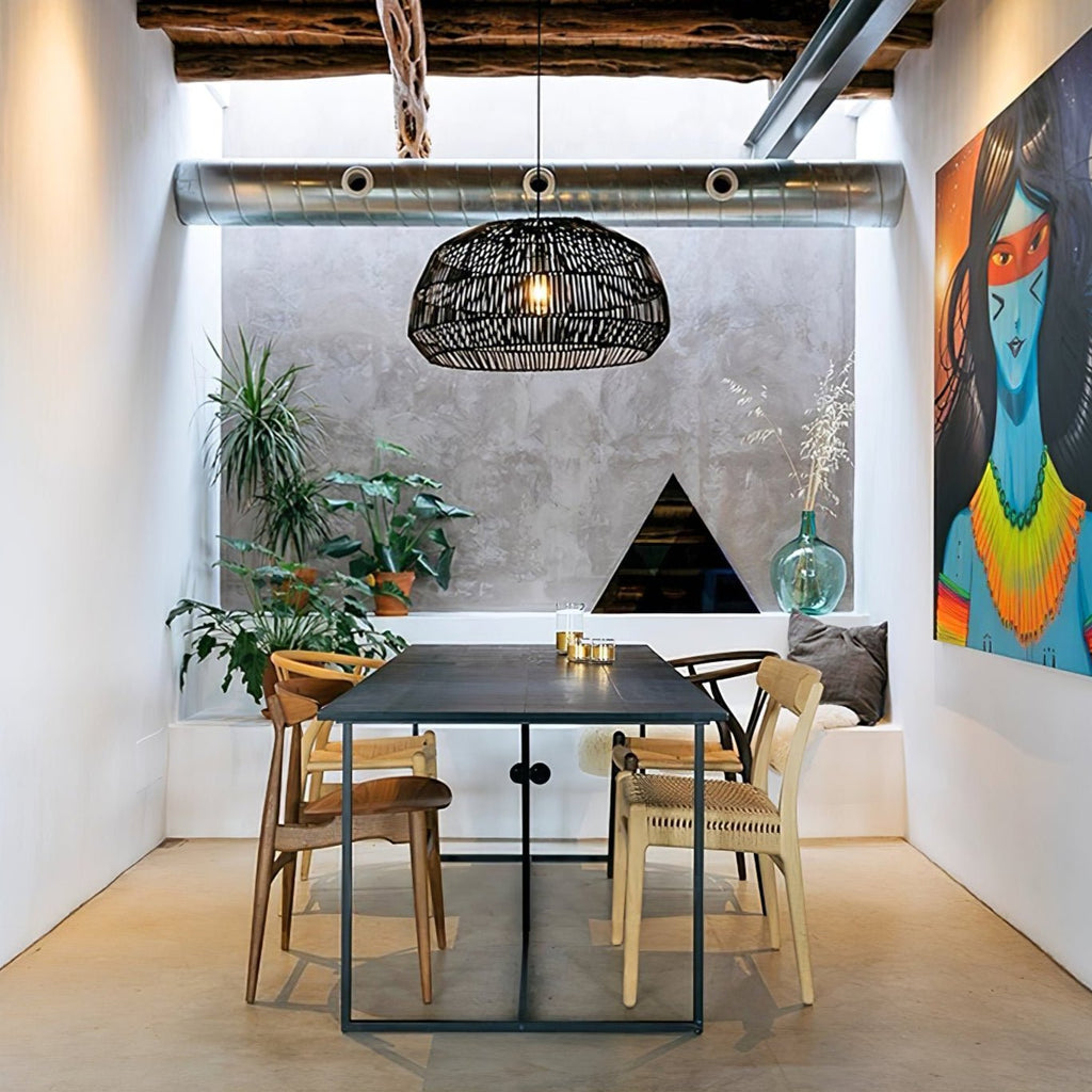 Terelle Rattan Pendant Light-Moonnatur