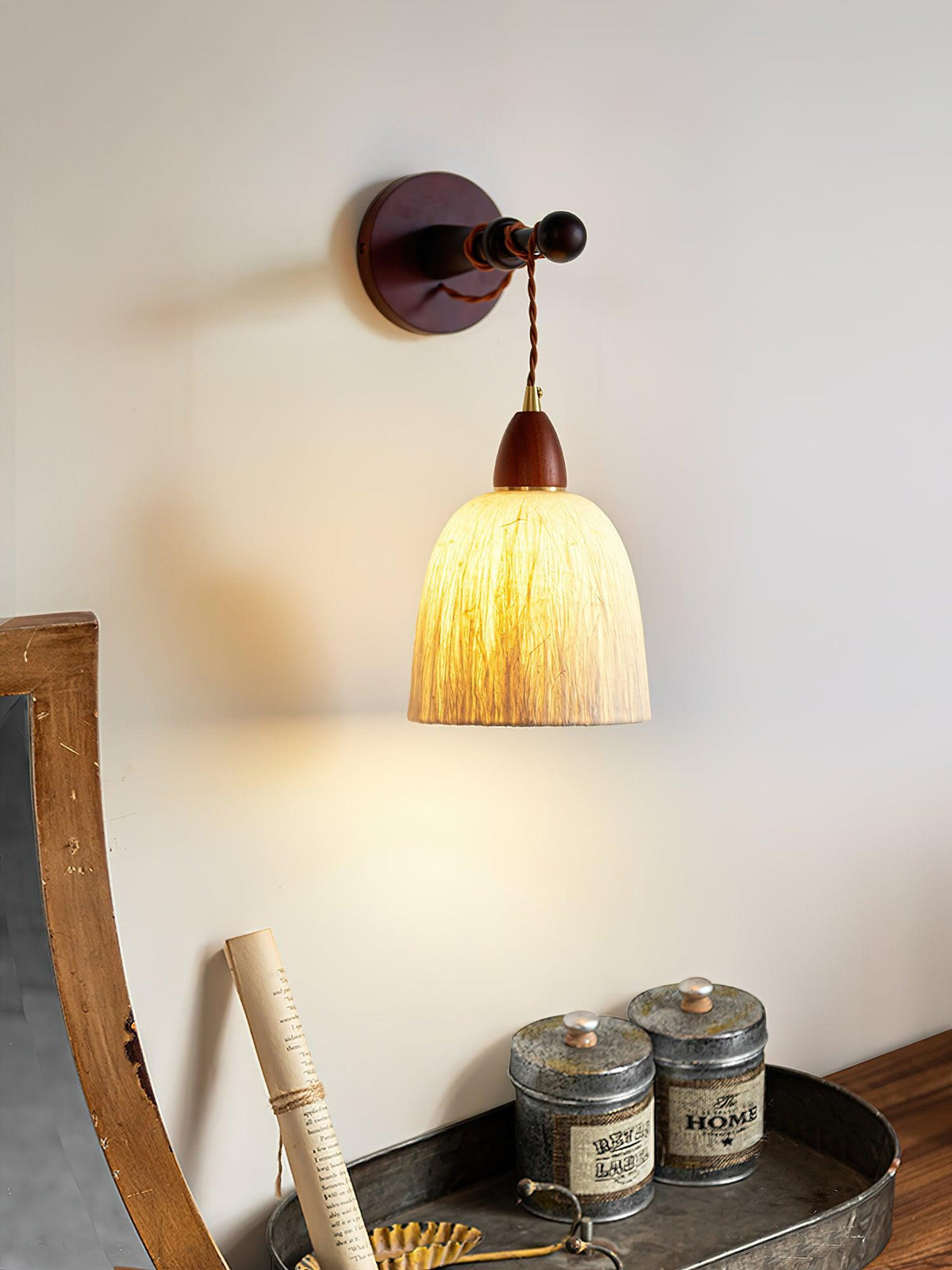 Iverwyn Rice Paper Wall Light-Moonnatur