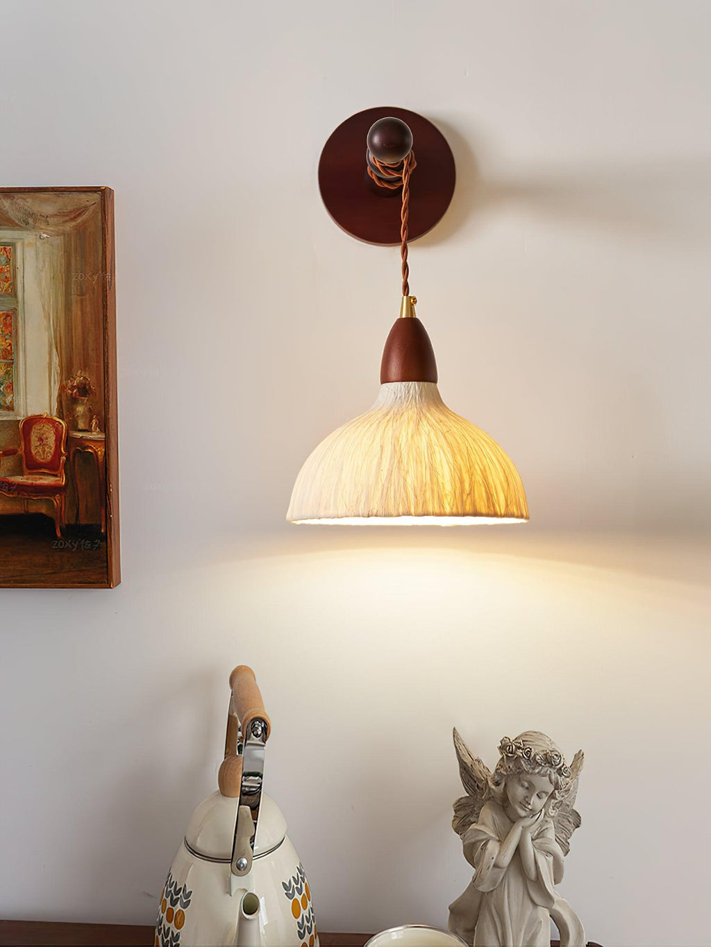 Iverwyn Rice Paper Wall Light-Moonnatur