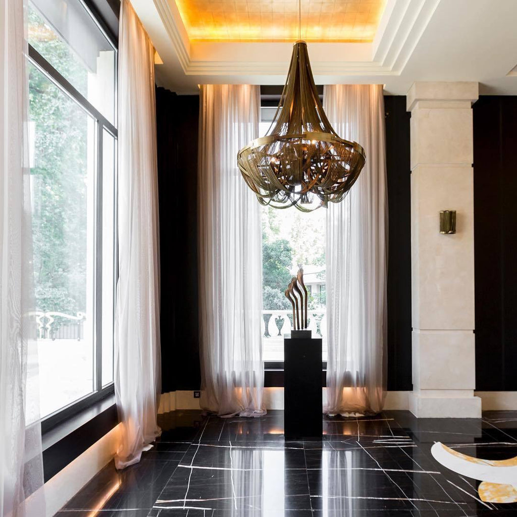 Argentelle Aluminium Chandelier-Moonnatur