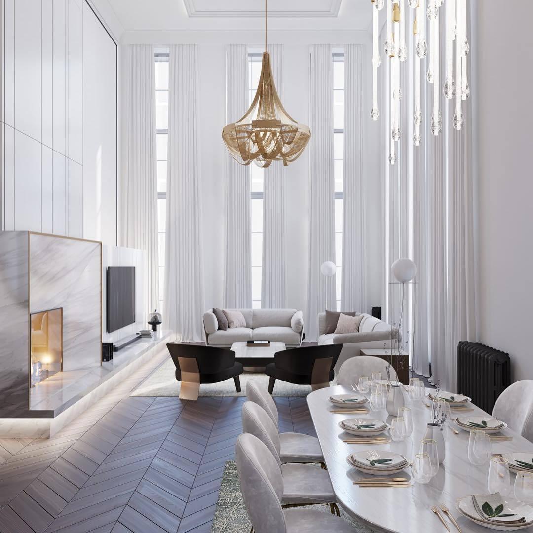 Argentelle Aluminium Chandelier-Moonnatur