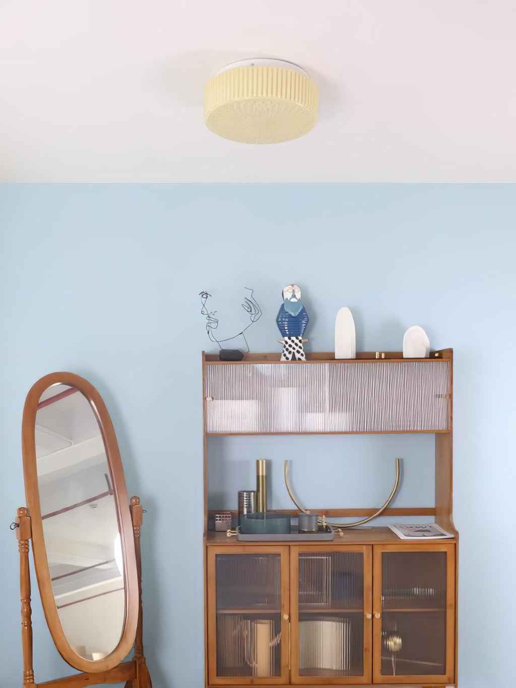 Renira Glass Ceiling Lamp-Moonnatur