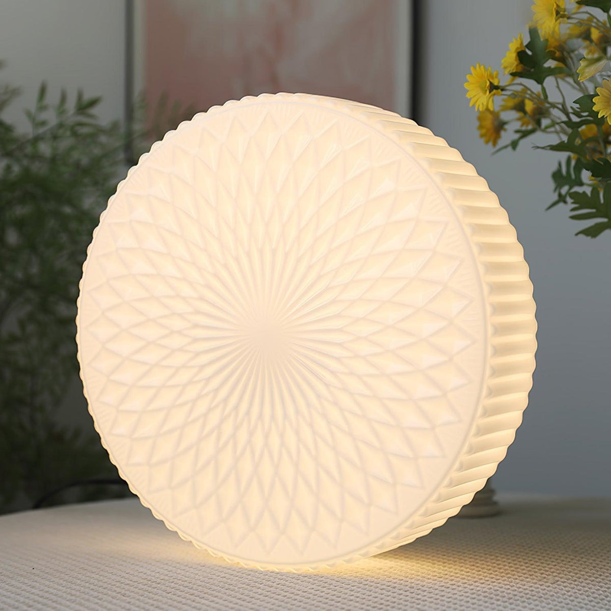 Renira Glass Ceiling Lamp-Moonnatur