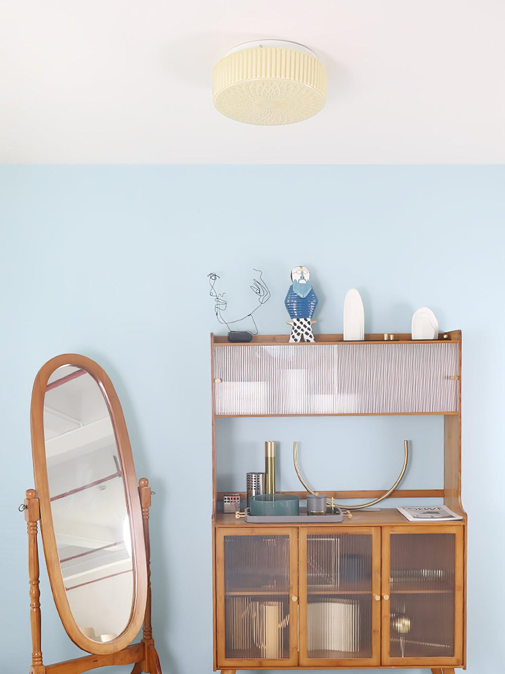 Renira Glass Ceiling Lamp-Moonnatur