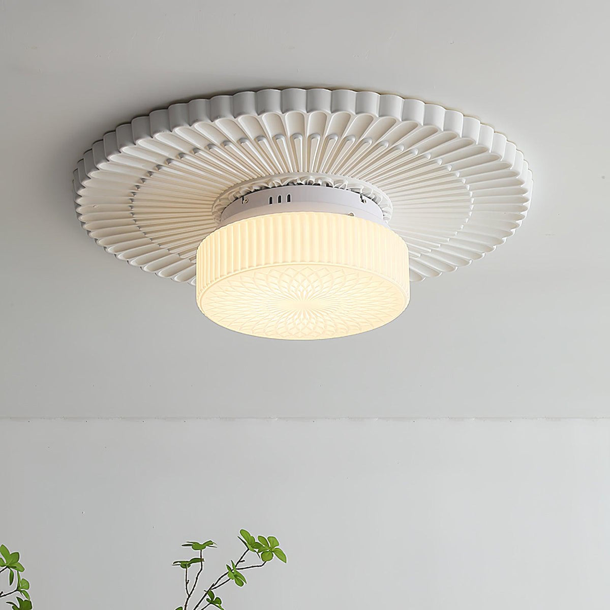 Renira Glass Ceiling Lamp-Moonnatur