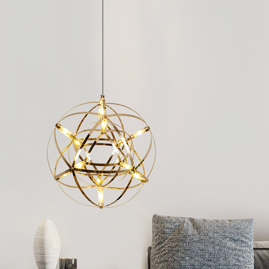 Celyneth Stainless Steel Pendant Light-Moonnatur