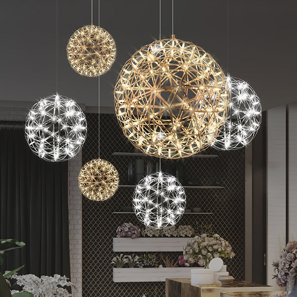 Celyneth Stainless Steel Pendant Light-Moonnatur