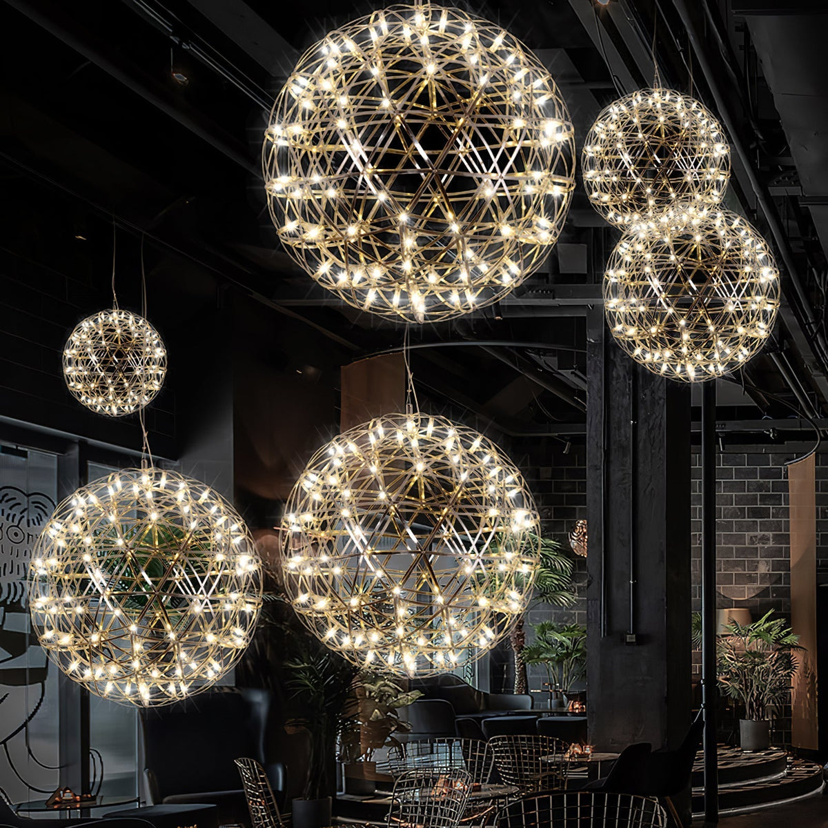 Celyneth Stainless Steel Pendant Light-Moonnatur