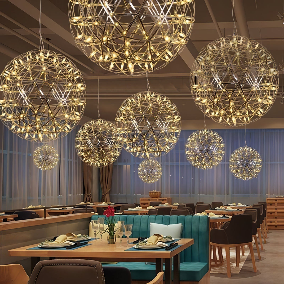 Celyneth Stainless Steel Pendant Light-Moonnatur