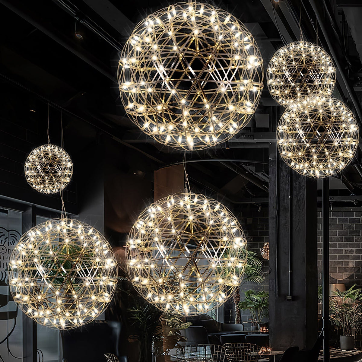 Celyneth Stainless Steel Pendant Light-Moonnatur
