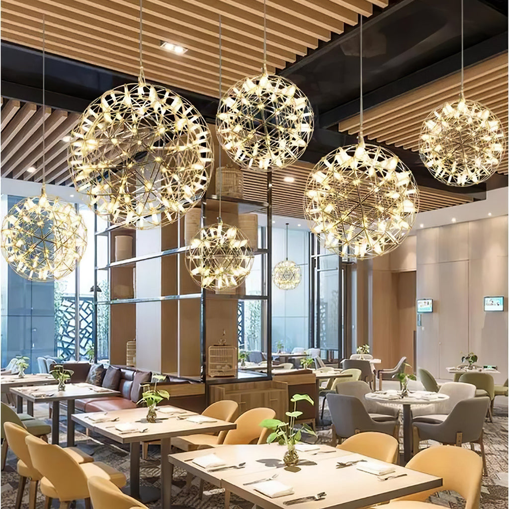 Celyneth Stainless Steel Pendant Light-Moonnatur