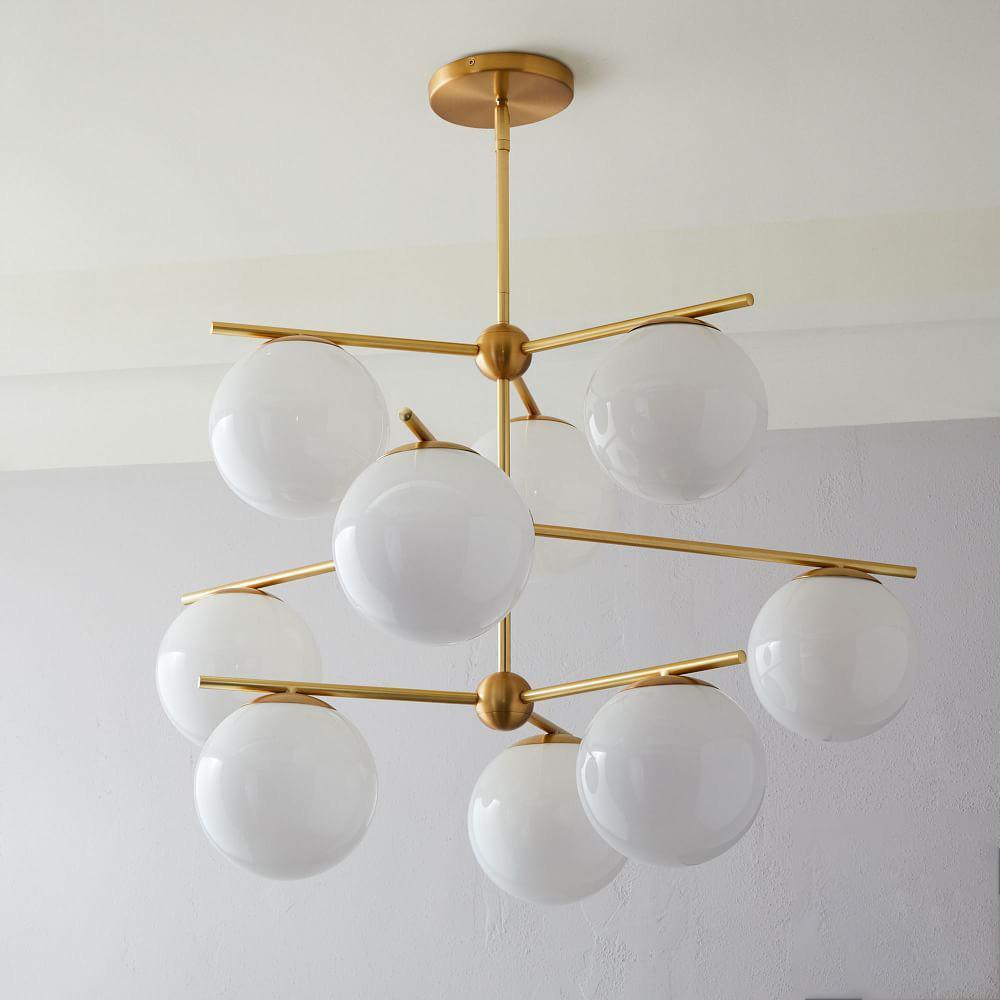 Polaven Glass Chandelier-Moonnatur
