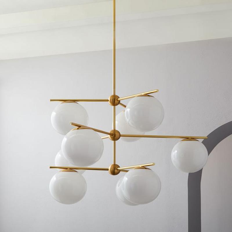 Polaven Glass Chandelier-Moonnatur