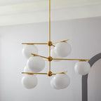 Polaven Glass Chandelier-Moonnatur
