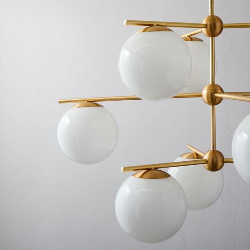 Polaven Glass Chandelier-Moonnatur