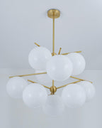 Polaven Glass Chandelier-Moonnatur