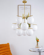 Polaven Glass Chandelier-Moonnatur