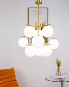 Polaven Glass Chandelier-Moonnatur