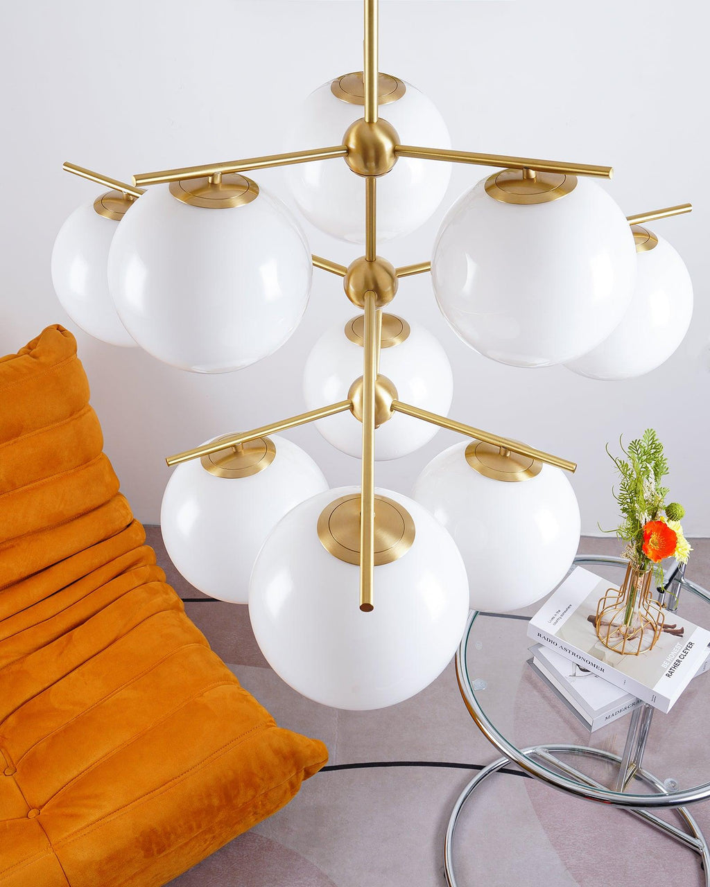 Polaven Glass Chandelier-Moonnatur