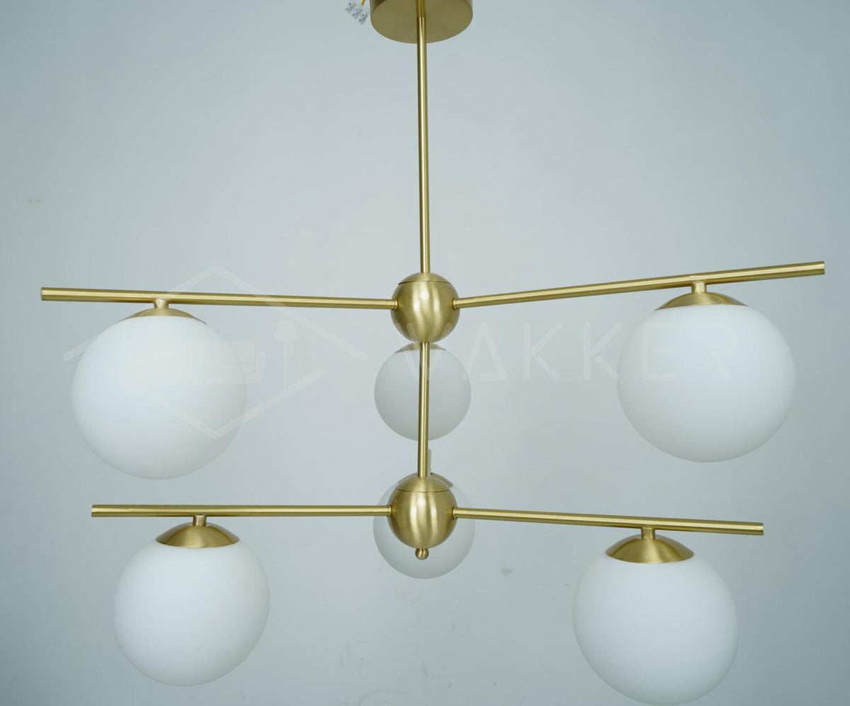 Polaven Glass Chandelier-Moonnatur